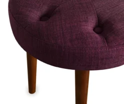 Penelope Eggplant Tufted Stool -Chic Furniture Store 810513574 4