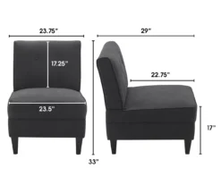 Serta Copenhagen Tufted Slipper Chair -Chic Furniture Store 810513580 4