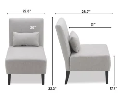 Serta Palisades Slipper Chair With Pillow -Chic Furniture Store 810513584 5