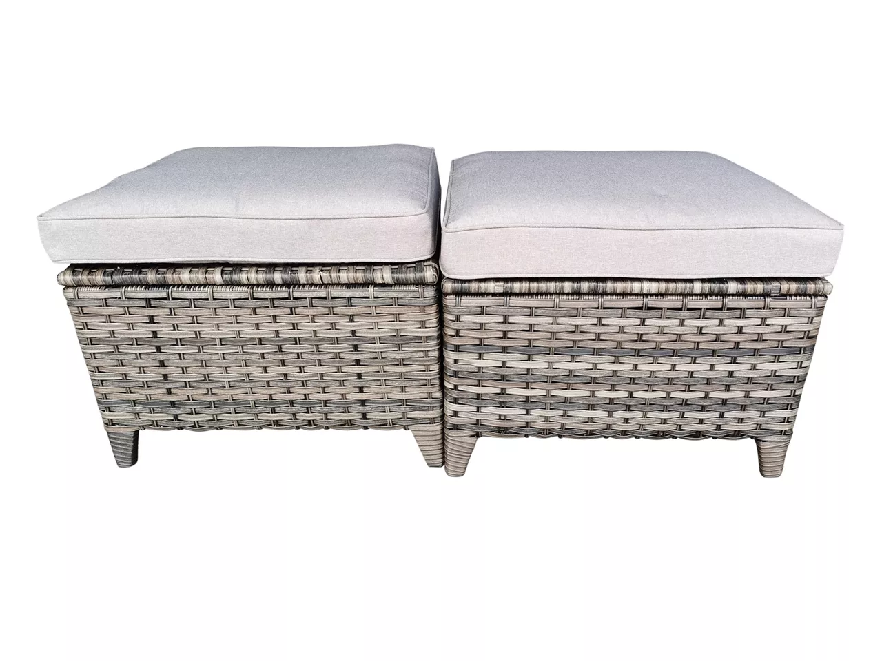Oakmont Gray Replacement Patio Ottoman Cushions, 2-Pack 7 Oakmont Gray Replacement Patio Ottoman Cushions, 2-Pack - Image 5