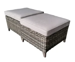 Oakmont Gray Replacement Patio Ottoman Cushions, 2-Pack 14 Oakmont Gray Replacement Patio Ottoman Cushions, 2-Pack -Chic Furniture Store 810516858 3