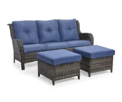 Oakmont Navy Replacement Patio Ottoman Cushions, 2-Pack -Chic Furniture Store 810516861 810516863