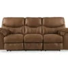 Boxberg Bark Faux Leather Reclining Sofa