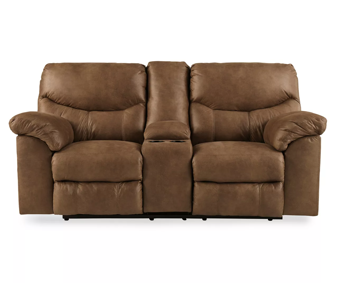Boxberg Bark Faux Leather Reclining Console Loveseat 3 Boxberg Bark Faux Leather Reclining Console Loveseat