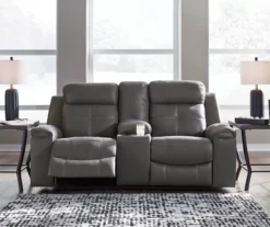 Jesolo Gray Reclining Console Loveseat 13 Jesolo Gray Reclining Console Loveseat -Chic Furniture Store 810519670 2