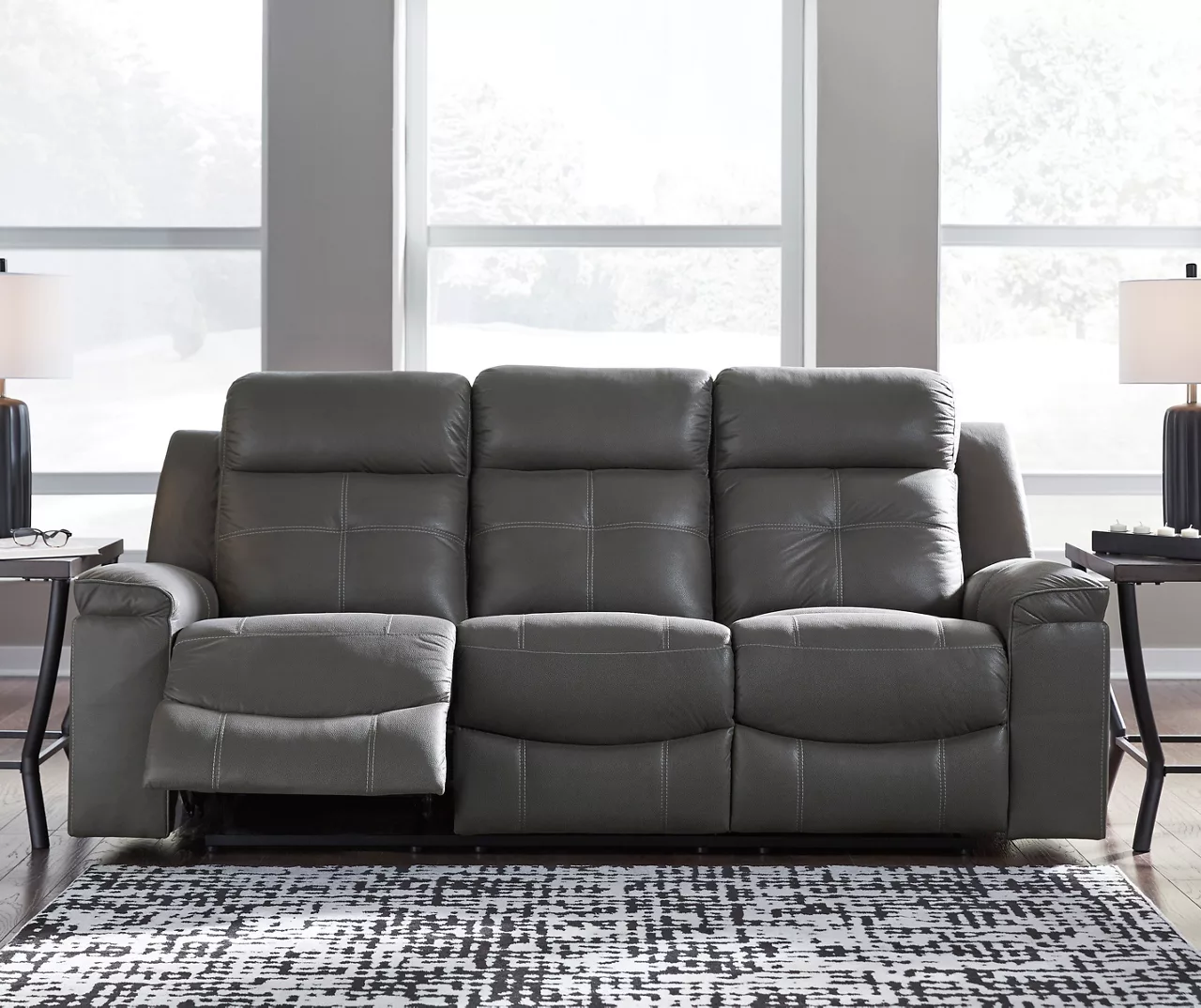 Jesolo Gray Reclining Sofa 5 Jesolo Gray Reclining Sofa - Image 3