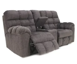 Acieona Slate Reclining Console Loveseat -Chic Furniture Store 810519689 1