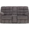 Acieona Slate Reclining Console Loveseat -Chic Furniture Store 810519689