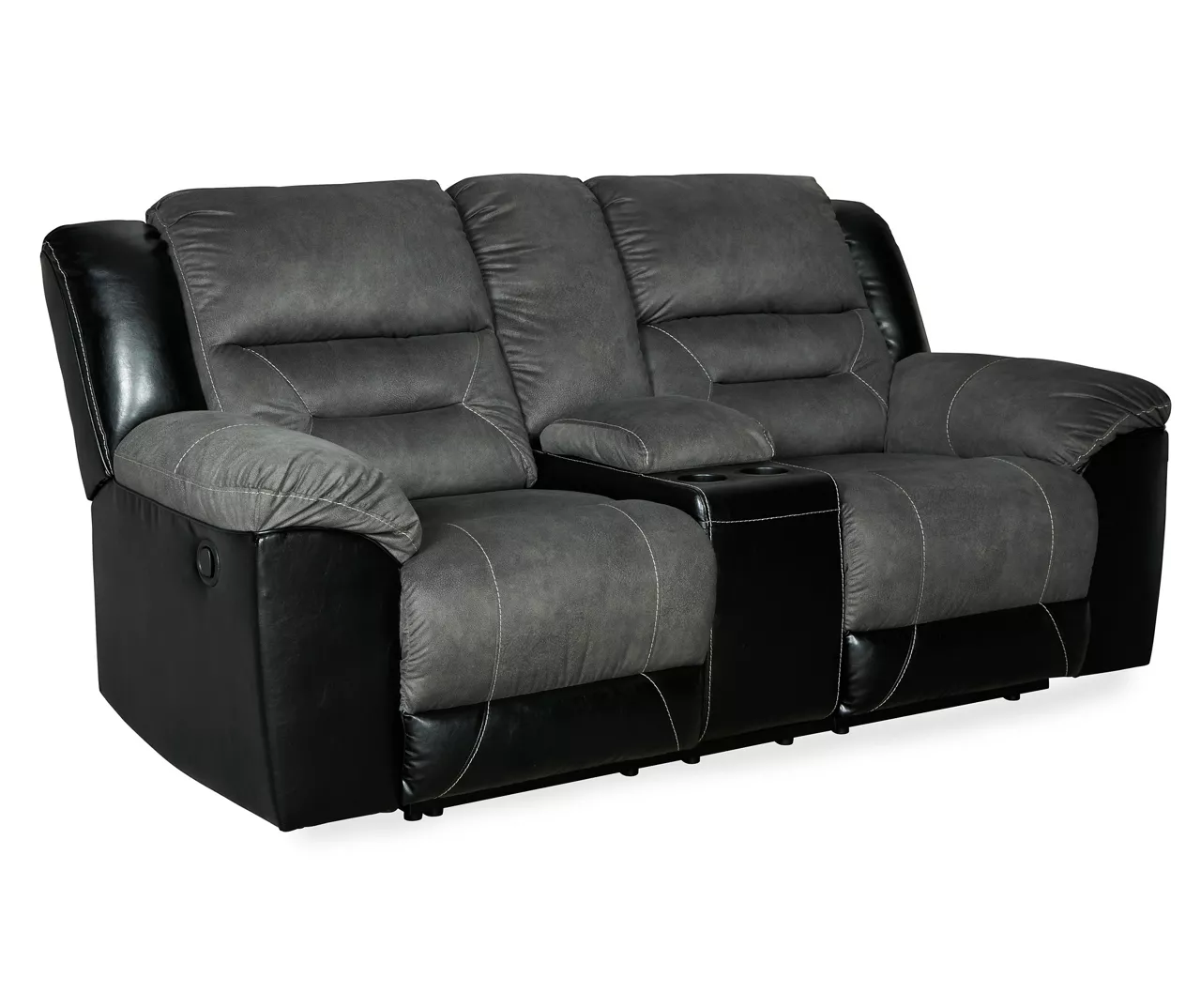 Earhart Faux Leather Reclining Console Loveseat 4 Earhart Faux Leather Reclining Console Loveseat - Image 2