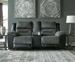 Earhart Faux Leather Reclining Console Loveseat 13 Earhart Faux Leather Reclining Console Loveseat -Chic Furniture Store 810519695 3