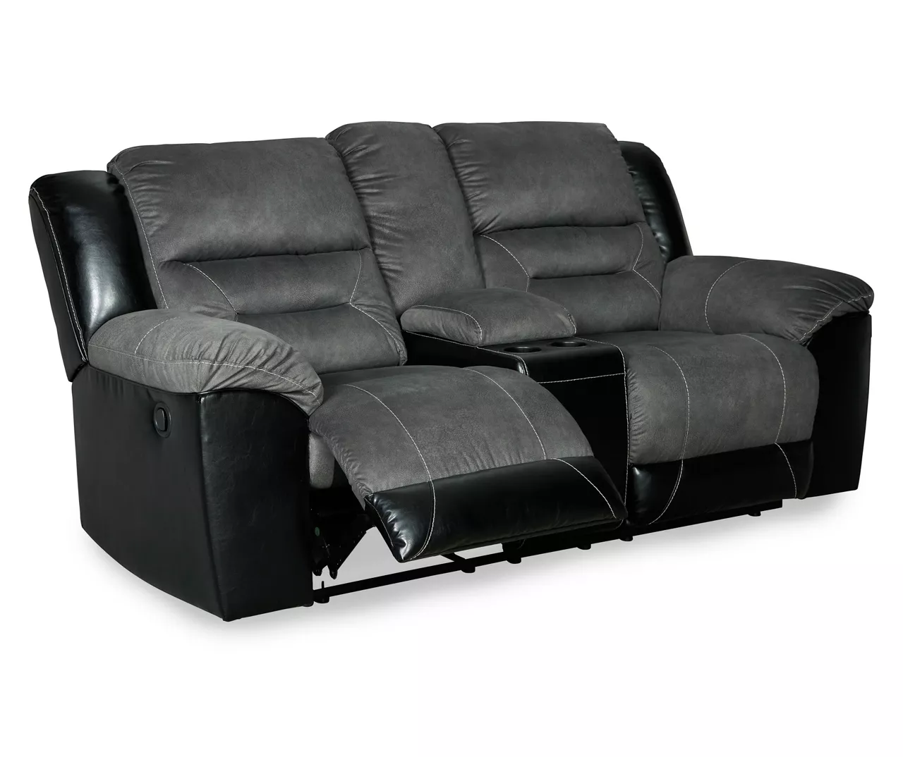 Earhart Faux Leather Reclining Console Loveseat 5 Earhart Faux Leather Reclining Console Loveseat - Image 3