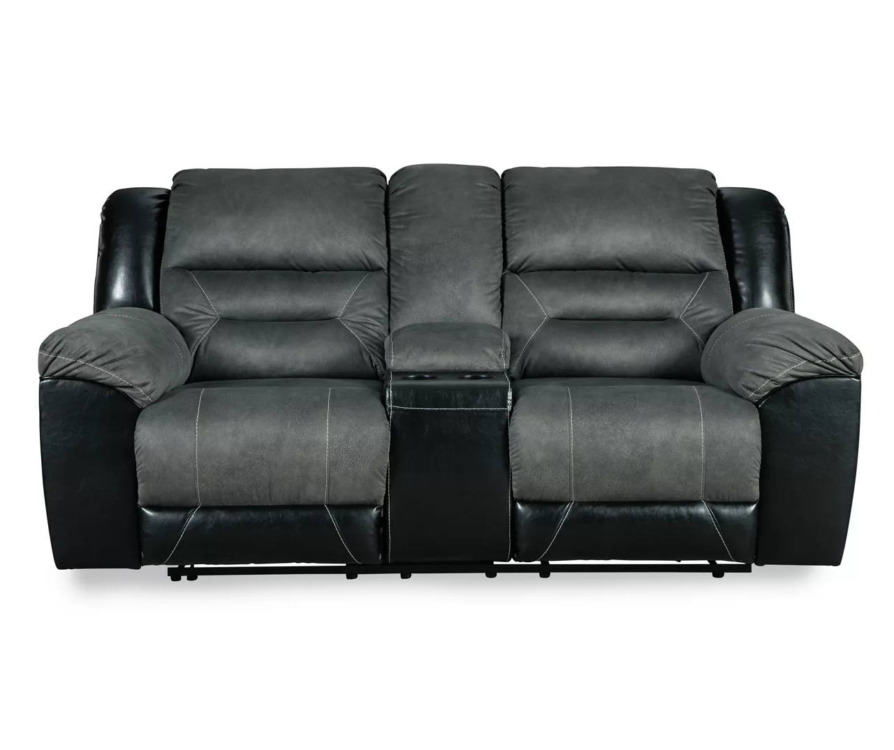 Earhart Faux Leather Reclining Console Loveseat 3 Earhart Faux Leather Reclining Console Loveseat