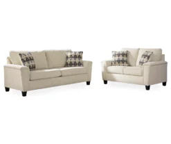 Abinger Cream Loveseat -Chic Furniture Store 810519727 810519731