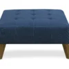 Jasper Navy Peacock Square Ottoman -Chic Furniture Store 810519917 1