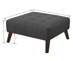 Jasper Navy Peacock Square Ottoman 13 Jasper Navy Peacock Square Ottoman -Chic Furniture Store 810519917 4