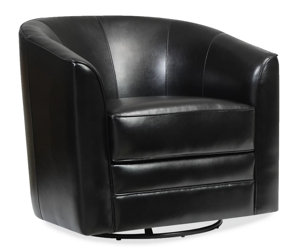 Hammond Classic Black Swivel Accent Chair 4 Hammond Classic Black Swivel Accent Chair - Image 2