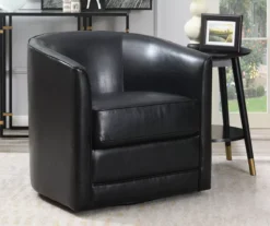 Hammond Classic Black Swivel Accent Chair 15 Hammond Classic Black Swivel Accent Chair -Chic Furniture Store 810519935 7