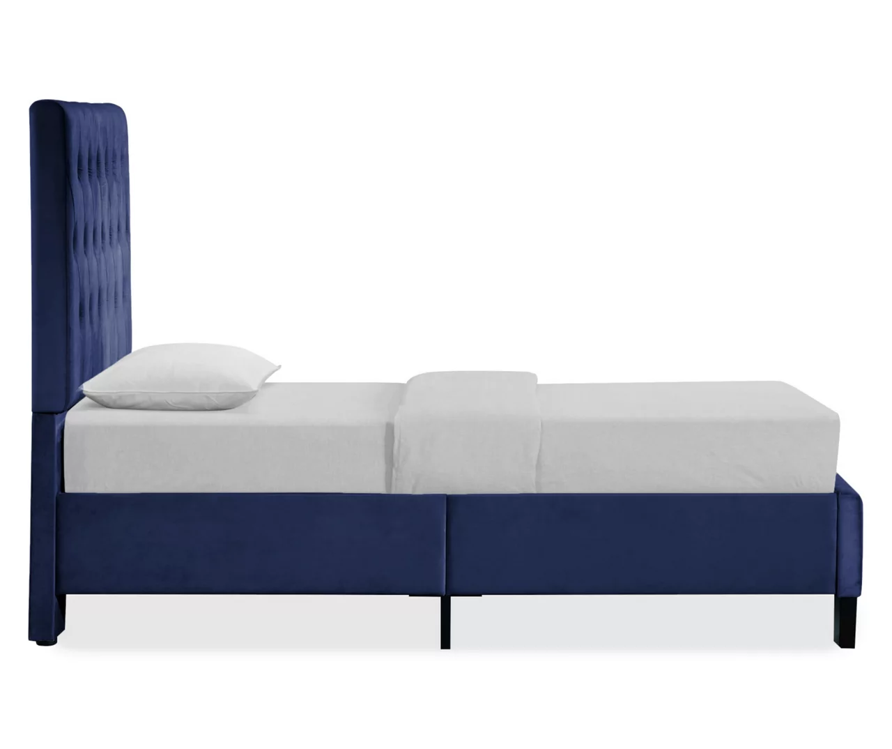 Decatur Navy Twin Upholstered Bed 6 Decatur Navy Twin Upholstered Bed - Image 4