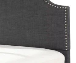 Lombard Charcoal Gray Full Upholstered Bed -Chic Furniture Store 810519983 5