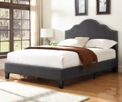 Lombard Charcoal Gray Full Upholstered Bed -Chic Furniture Store 810519983 7