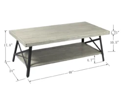 Pomona Light Gray Coffee Table 15 Pomona Light Gray Coffee Table -Chic Furniture Store 810520052 3