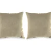Sand Tan Outdoor Throw Pillows, 2-Pack -Chic Furniture Store 810520669