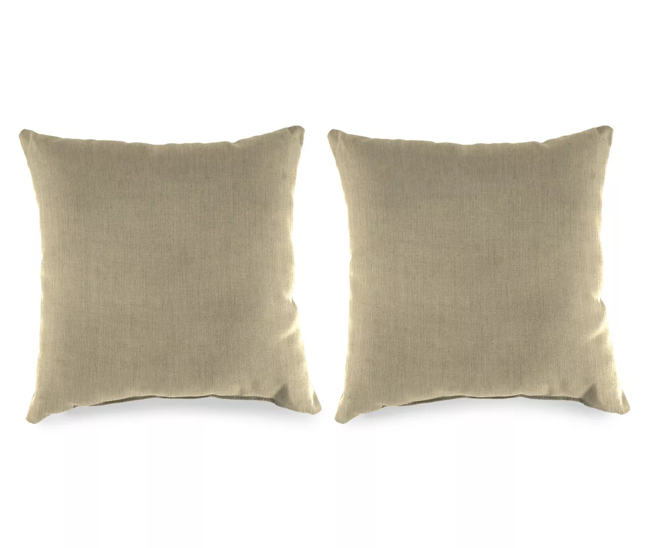 Sand Tan Outdoor Throw Pillows, 2-Pack 3 Sand Tan Outdoor Throw Pillows, 2-Pack