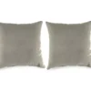 Dove Gray Outdoor Throw Pillows, 2-Pack -Chic Furniture Store 810520672