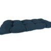 Indigo Blue Outdoor Wicker Settee Cushion