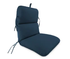Indigo Blue High Back Outdoor Chair Cushion