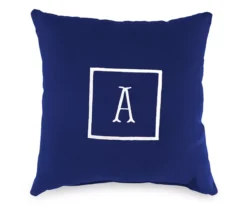 "A" Monogram Indoor/Outdoor Throw Pillow -Chic Furniture Store 810522309