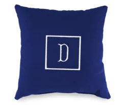 "D" Monogram Indoor/Outdoor Throw Pillow -Chic Furniture Store 810522312
