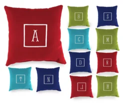 "D" Monogram Indoor/Outdoor Throw Pillow -Chic Furniture Store 810522320 810522325 810522328 810522333 810522341 810522209 810522302 810522304 81052 qeg8TxWvGq 3