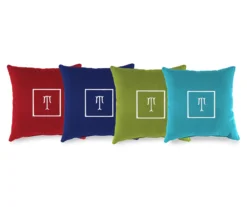 "T" Monogram Indoor/Outdoor Throw Pillow -Chic Furniture Store 810522330 810522319 810522308 810522341