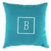 "B" Monogram Indoor/Outdoor Throw Pillow -Chic Furniture Store 810522332