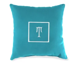 "T" Monogram Indoor/Outdoor Throw Pillow