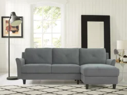 Hayward Gray Curved Arm Sectional -Chic Furniture Store 810524580 71
