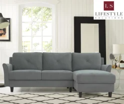 Hayward Gray Curved Arm Sectional -Chic Furniture Store 810524580 9