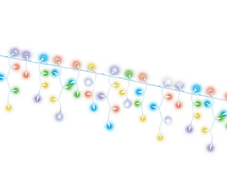 Super Twinkle Dual Color LED Icicle Light Set With White Wire, 100-Lights 4 Super Twinkle Dual Color LED Icicle Light Set With White Wire, 100-Lights - Image 2