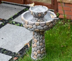 Stone Look & Birds 2-Tier Water Fountain -Chic Furniture Store 810525082 3