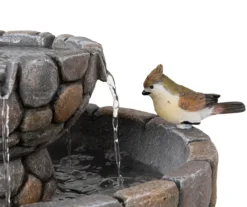 Stone Look & Birds 2-Tier Water Fountain -Chic Furniture Store 810525082 4