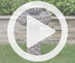 Stone Look & Birds 2-Tier Water Fountain -Chic Furniture Store 810525082 9