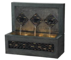 Pebbles 3-Spout LED Water Fountain