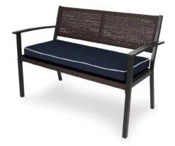 Navy Blue Deluxe Outdoor Bench Cushion -Chic Furniture Store 810525199 3