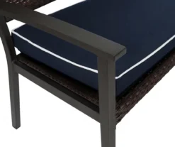 Navy Blue Deluxe Outdoor Bench Cushion -Chic Furniture Store 810525199 5