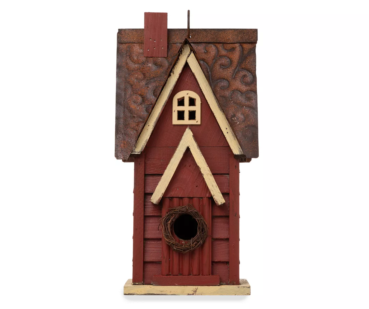 Red Cottage Birdhouse 4 Red Cottage Birdhouse - Image 2