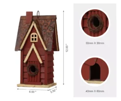 Red Cottage Birdhouse 14 Red Cottage Birdhouse -Chic Furniture Store 810525517 5