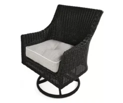 Linen-Gray 4-Piece Outdoor Wicker Chair Cushion Set -Chic Furniture Store 810525532 3