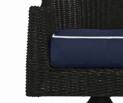 Navy Blue 4-Piece Outdoor Wicker Chair Cushion Set -Chic Furniture Store 810525533 4