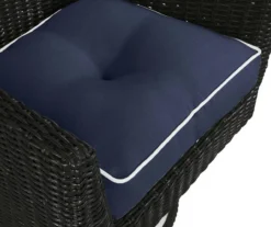 Navy Blue 4-Piece Outdoor Wicker Chair Cushion Set -Chic Furniture Store 810525533 5